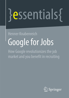 Couverture de l’ouvrage Google for Jobs
