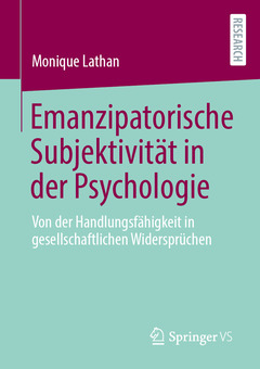 Couverture de l’ouvrage Emanzipatorische Subjektivität in der Psychologie