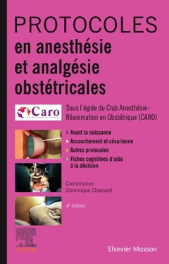 Cover of the book Protocoles en anesthésie et analgésie obstétricales