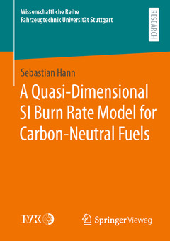 Couverture de l’ouvrage A Quasi-Dimensional SI Burn Rate Model for Carbon-Neutral Fuels