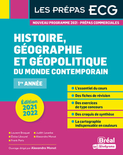 Couverture de l’ouvrage Histoire, géographie et géopolitique du monde contemporain - Prépas ECG