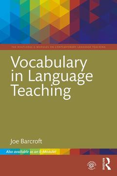 Couverture de l’ouvrage Vocabulary in Language Teaching