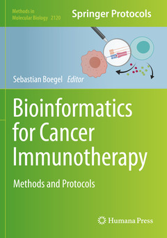 Couverture de l’ouvrage Bioinformatics for Cancer Immunotherapy