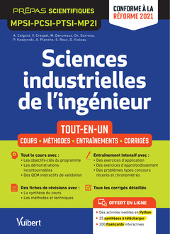 Cover of the book Sciences industrielles de l'ingénieur MPSI-PCSI-PTSI-MP2I - Tout-en-un