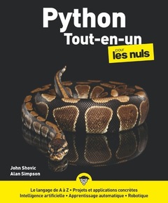 Couverture de l’ouvrage Python Tout-en-un Pour les Nuls