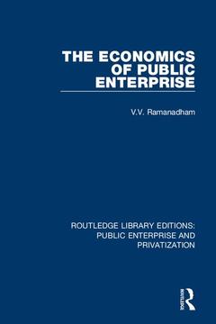 Couverture de l’ouvrage The Economics of Public Enterprise