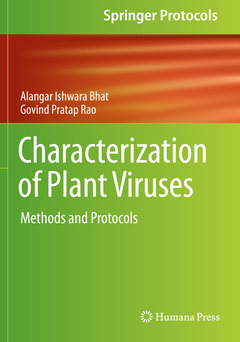 Couverture de l’ouvrage Characterization of Plant Viruses