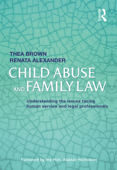 Couverture de l’ouvrage Child Abuse and Family Law
