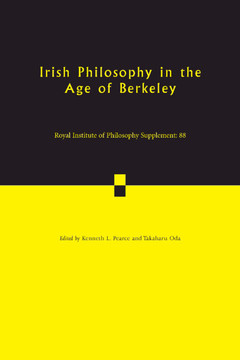 Cover of the book Irish Philosophy in the Age of Berkeley: Volume 88