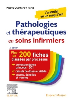Couverture de l’ouvrage Pathologies et thérapeutiques en soins infirmiers