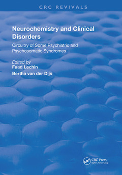Couverture de l’ouvrage Neurochemistry & Clinical Disorders