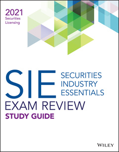Couverture de l’ouvrage Wiley Securities Industry Essentials Exam Review 2021