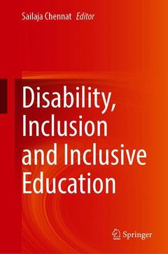 Couverture de l’ouvrage Disability Inclusion and Inclusive Education