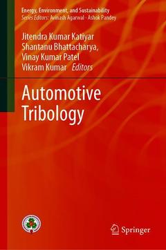 Couverture de l’ouvrage Automotive Tribology