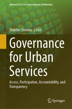Couverture de l’ouvrage Governance for Urban Services