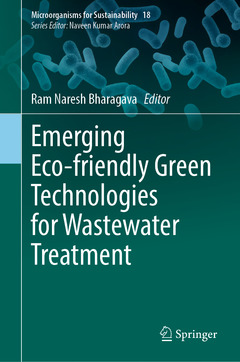 Couverture de l’ouvrage Emerging Eco-friendly Green Technologies for Wastewater Treatment