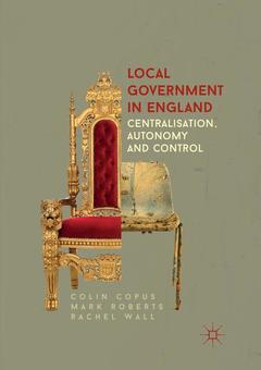 Couverture de l’ouvrage Local Government in England 