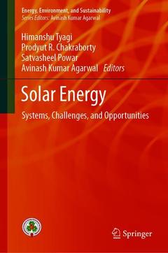Couverture de l’ouvrage Solar Energy