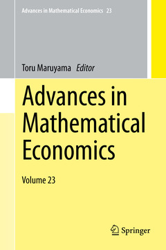 Couverture de l’ouvrage Advances in Mathematical Economics