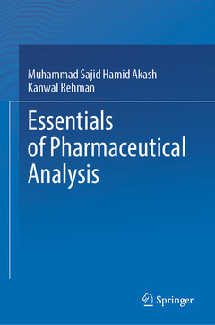 Couverture de l’ouvrage Essentials of Pharmaceutical Analysis