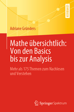 Cover of the book Mathe übersichtlich: Von den Basics bis zur Analysis