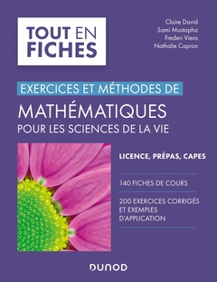 Couverture de l’ouvrage Mathématiques pour les sciences de la vie