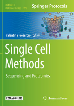 Couverture de l’ouvrage Single Cell Methods