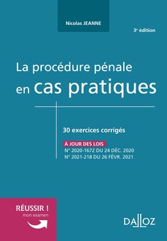 Cover of the book La procédure pénale en cas pratiques