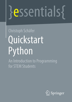 Couverture de l’ouvrage Quickstart Python