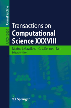 Couverture de l’ouvrage Transactions on Computational Science XXXVIII