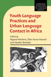 Couverture de l’ouvrage Youth Language Practices and Urban Language Contact in Africa