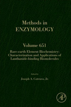 Cover of the book Rare-Earth Element Biochemistry: Characterization and Applications of Lanthanide-Binding Biomolecules