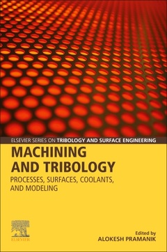 Couverture de l’ouvrage Machining and Tribology