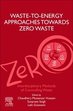 Cover of the book Waste-to-Energy Approaches Towards Zero Waste