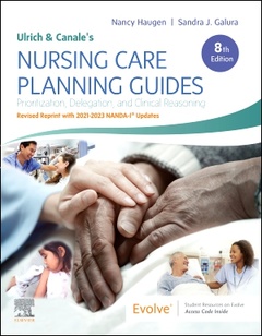 Cover of the book Ulrich and Canale's Nursing Care Planning Guides, 8th Edition Revised Reprint with 2021-2023 NANDA-I® Updates