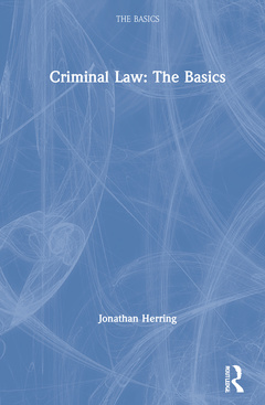 Couverture de l’ouvrage Criminal Law: The Basics