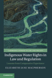 Couverture de l’ouvrage Indigenous Water Rights in Law and Regulation