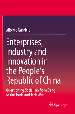 Couverture de l’ouvrage Enterprises, Industry and Innovation in the People's Republic of China