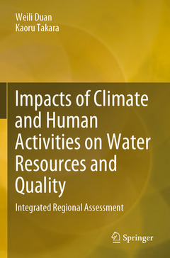 Couverture de l’ouvrage Impacts of Climate and Human Activities on Water Resources and Quality