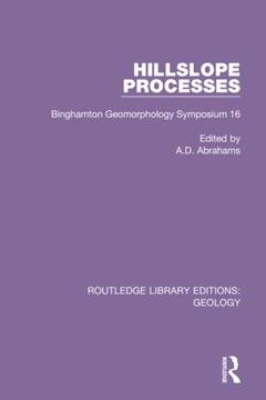 Cover of the book Hillslope Processes