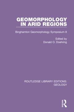 Couverture de l’ouvrage Geomorphology in Arid Regions