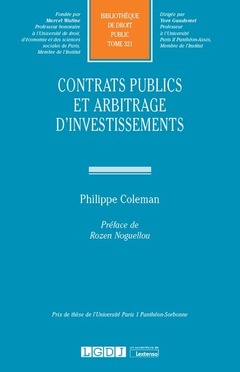Couverture de l’ouvrage Contrats publics et arbitrage d'investissements
