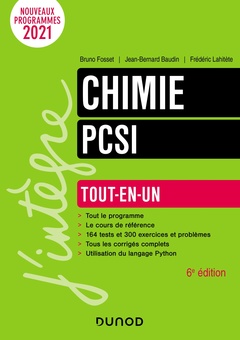 Couverture de l’ouvrage Chimie tout-en-un PCSI - 6e éd.