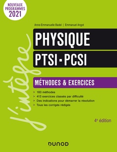 Couverture de l’ouvrage Physique Méthodes et exercices PTSI - PCSI - 4e éd.