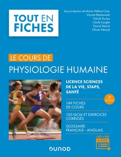 Cover of the book Physiologie humaine - 2e éd. - 149 fiches de cours, 150 QCM et exercices corrigés
