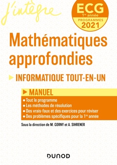 Cover of the book ECG 1 - Mathématiques approfondies, Informatique - Tout-en-un