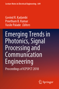 Couverture de l’ouvrage Emerging Trends in Photonics, Signal Processing and Communication Engineering