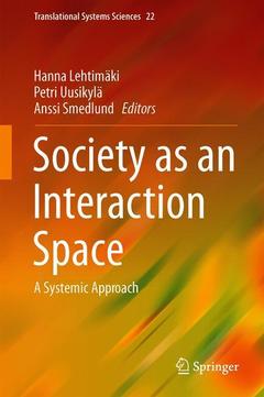 Couverture de l’ouvrage Society as an Interaction Space