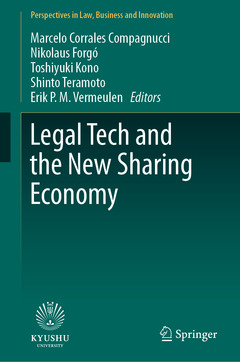Couverture de l’ouvrage Legal Tech and the New Sharing Economy