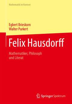 Couverture de l’ouvrage Felix Hausdorff